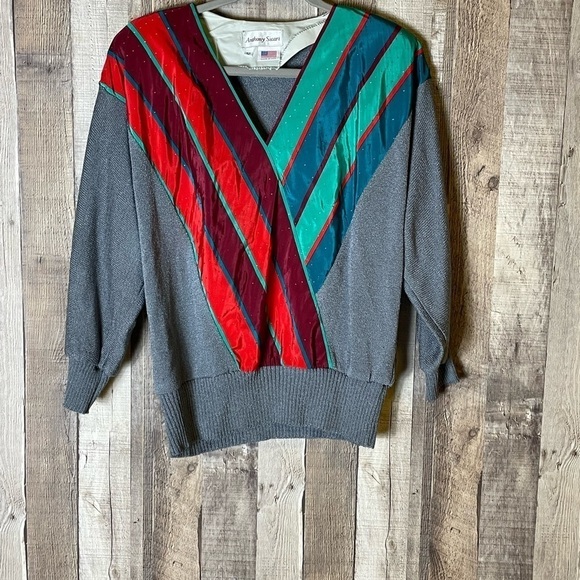 Vintage Anthony Sicari Scarf Sweater - Picture 2 of 6